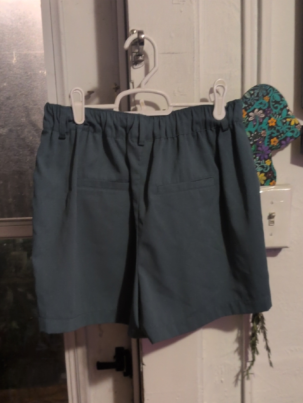a new day Teal Elastic Waist Casual Shorts